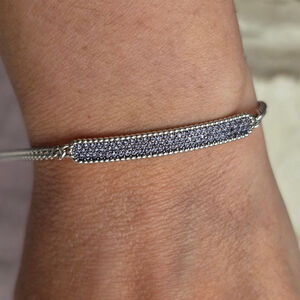 New Swarovski Purple and Silver Bracelet